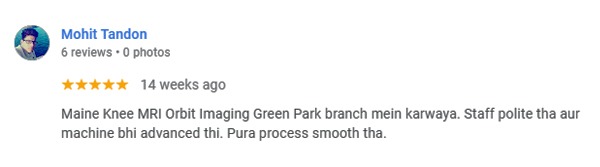 Diagnostic Lab in Green Park-Review for Orbit Imaging & Pathlab by Mohit Diagnostic Lab in Green Park-Review for Orbit Imaging & Pathlab by Mohit