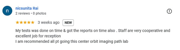 Ultrasound lab in Delhi-Review for Orbit Imaging & Pathlab by Nicsunita