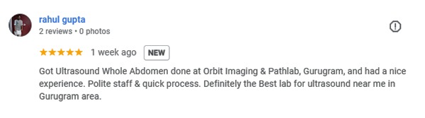 Ultrasound lab in Delhi-Review for Orbit Imaging & Pathlab by Rahul