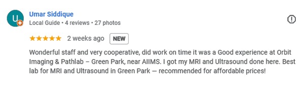 Diagnostic Lab in Green Park-Review for Orbit Imaging & Pathlab by Umar Diagnostic Lab in Green Park-Review for Orbit Imaging & Pathlab by Umar