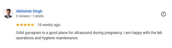 Review by Abhishek for Orbit Imaging & Pathlab-Gurugram Review by Abhishek for Orbit Imaging & Pathlab-Gurugram