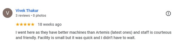 Review by Vivek for Orbit Imaging & Pathlab-Gurugram Review by Vivek for Orbit Imaging & Pathlab-Gurugram