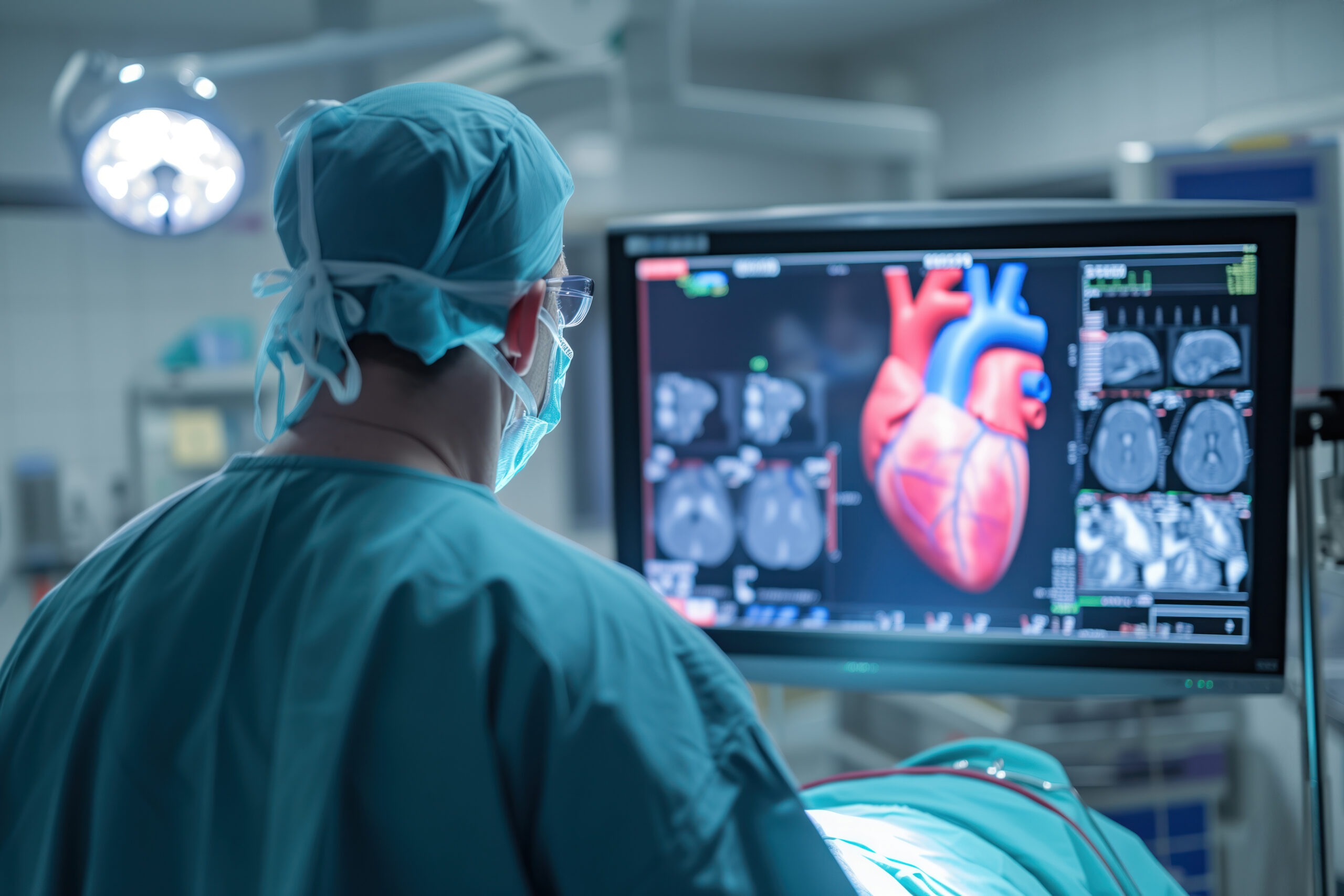 Doctor viewing Cardiac MRI report in Delhi lab - Book Cardiac Test in Karol Bagh